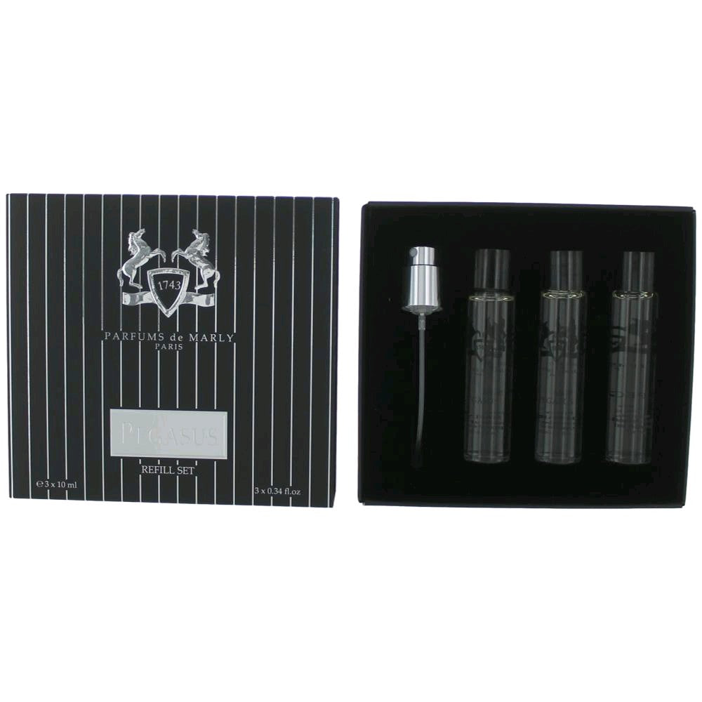 Bottle of Parfums de Marly Pegasus by Parfums de Marly, 3 Piece Refill Set for Men
